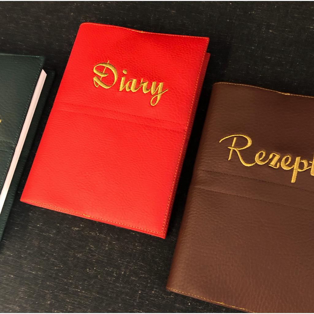 Notizbuch A5 mit Bestickung