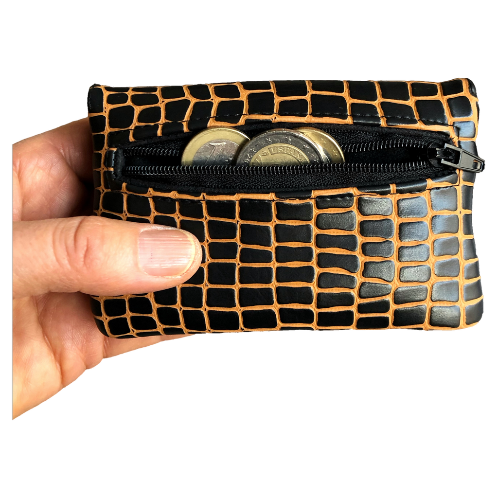 Kleines Portemonnaie mit Steckfächern und LoxxVerschluß