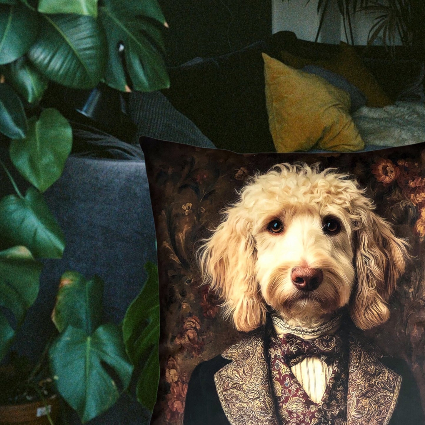 Cooles samtweiches Kissen Pudel