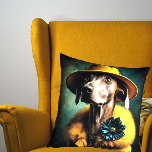 Cooles samtweiches Kissen Jagdhund