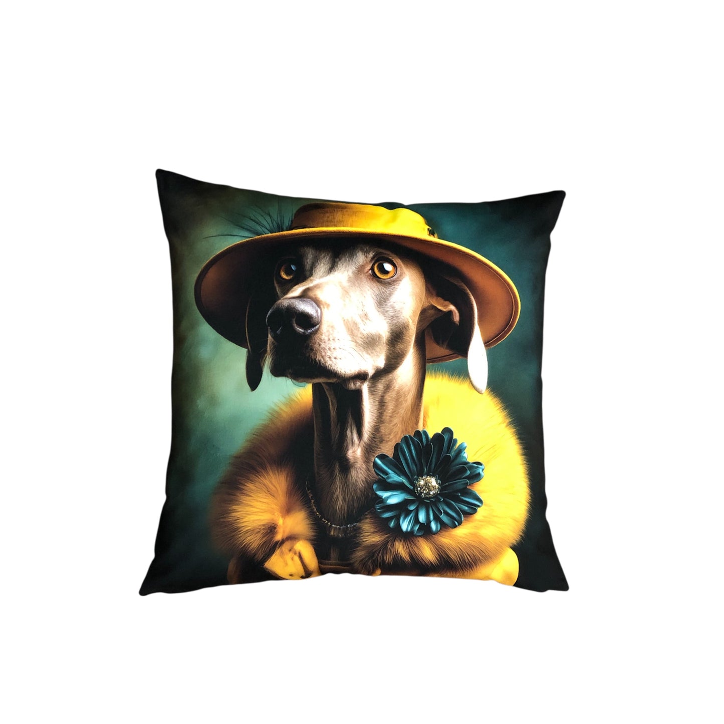 Cooles samtweiches Kissen Jagdhund