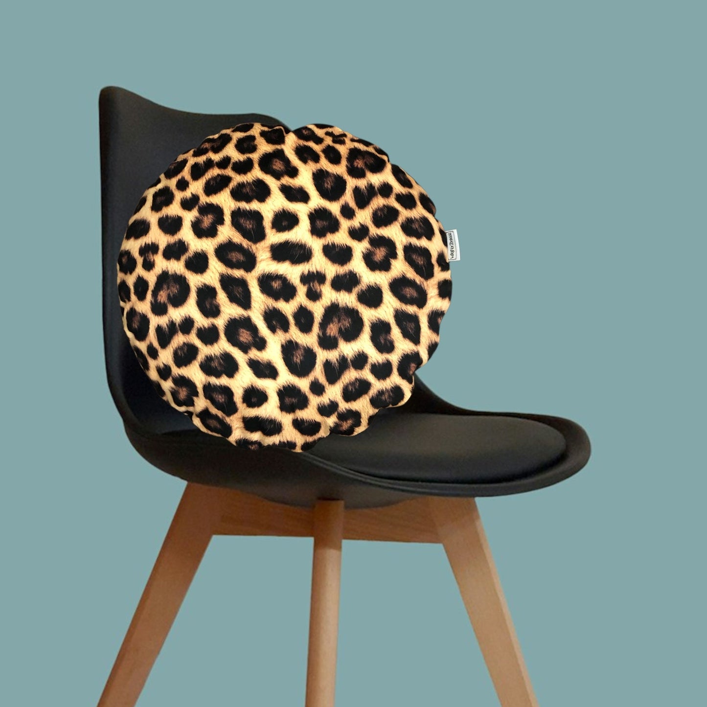 Rundes Leo Kissen samtweich