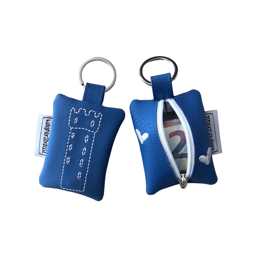 Schlüssel Anhänger Täschchen mit Stickerei