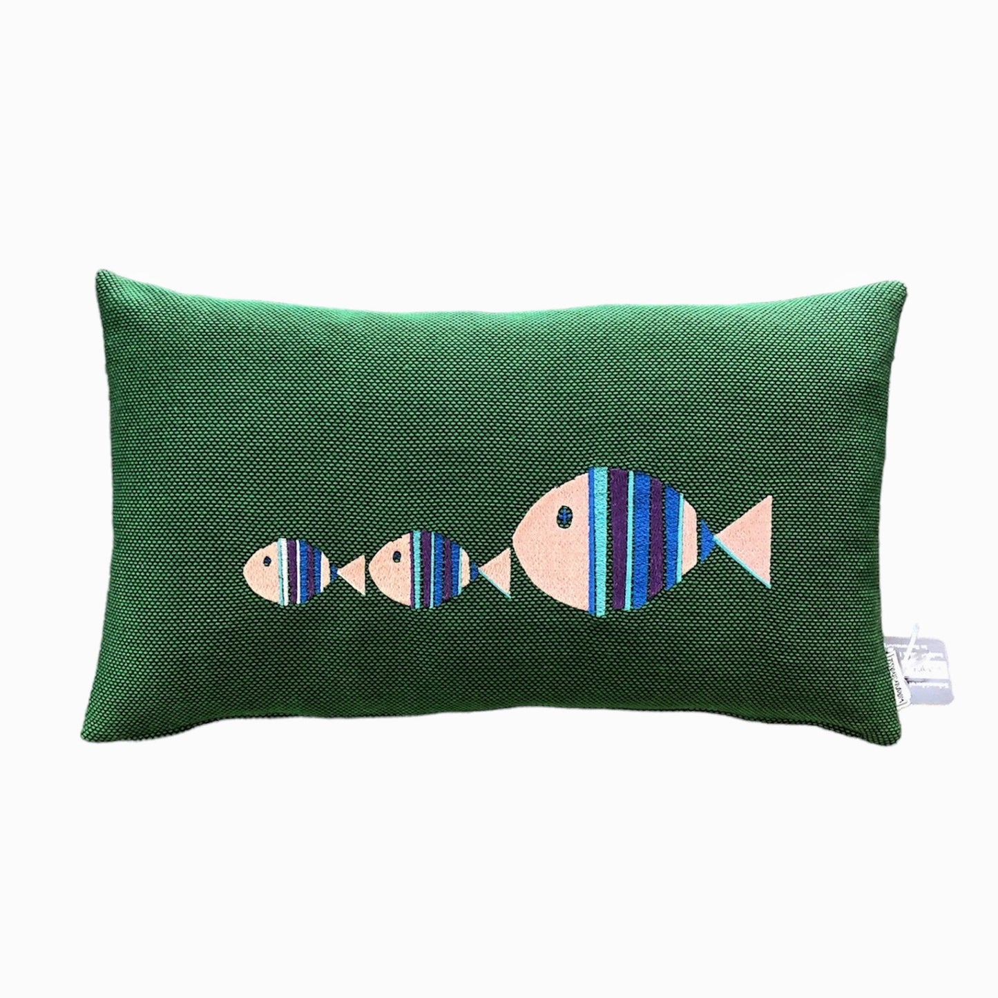 Kissen mit Fische Stickerei