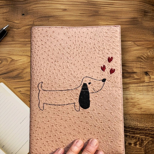 Notizbuch A5 mit Bestickung