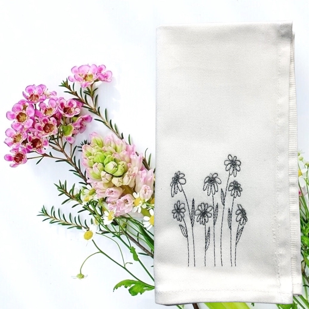 Bestickte Serviette