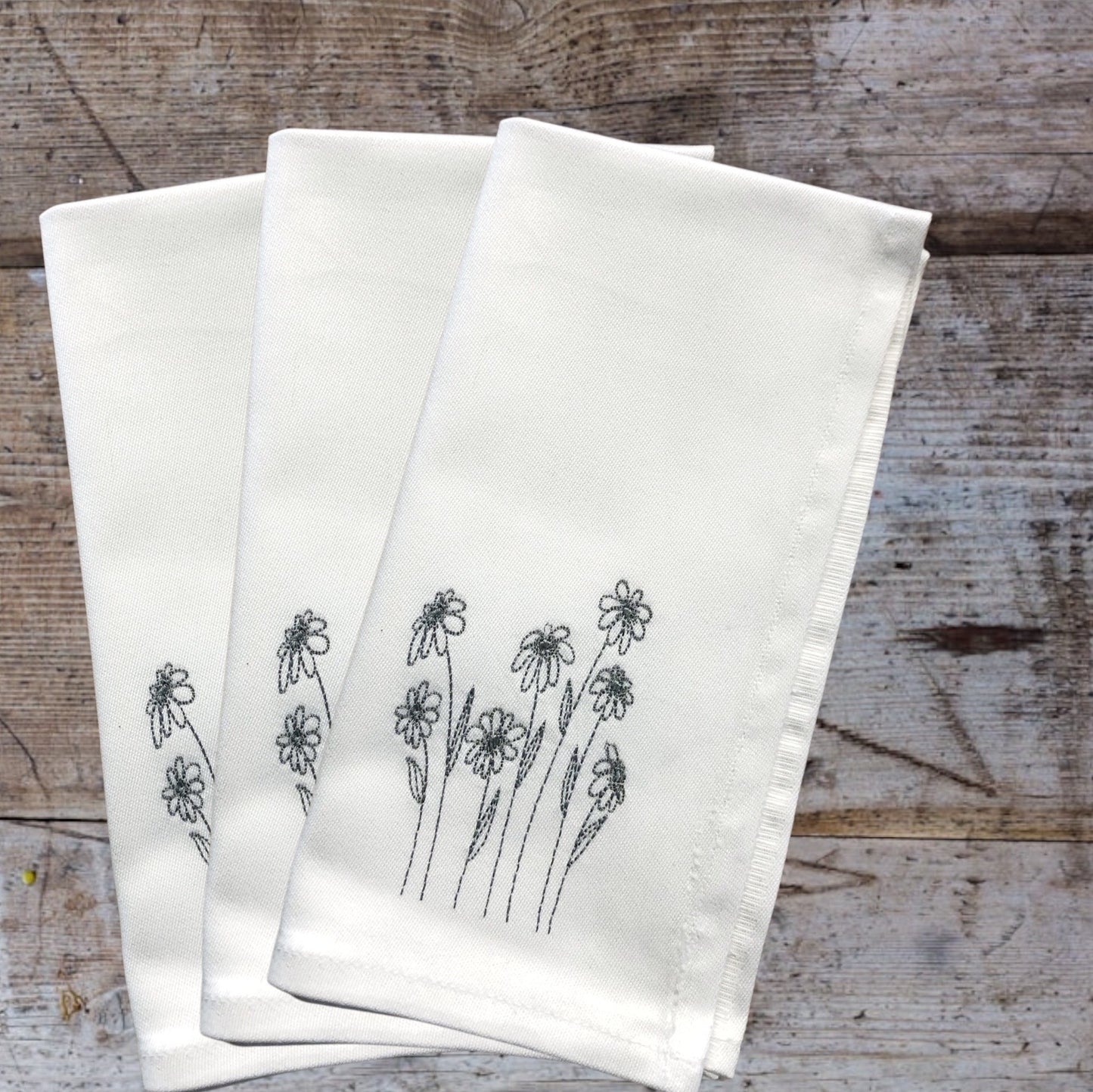 Bestickte Serviette