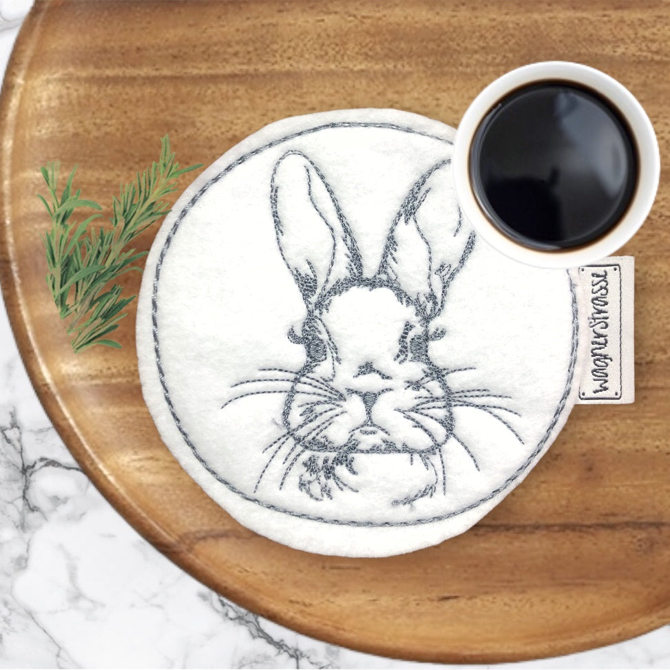 Getränke Untersetzer mit Osterhase