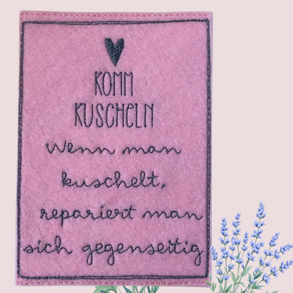 Postkarte gestickt