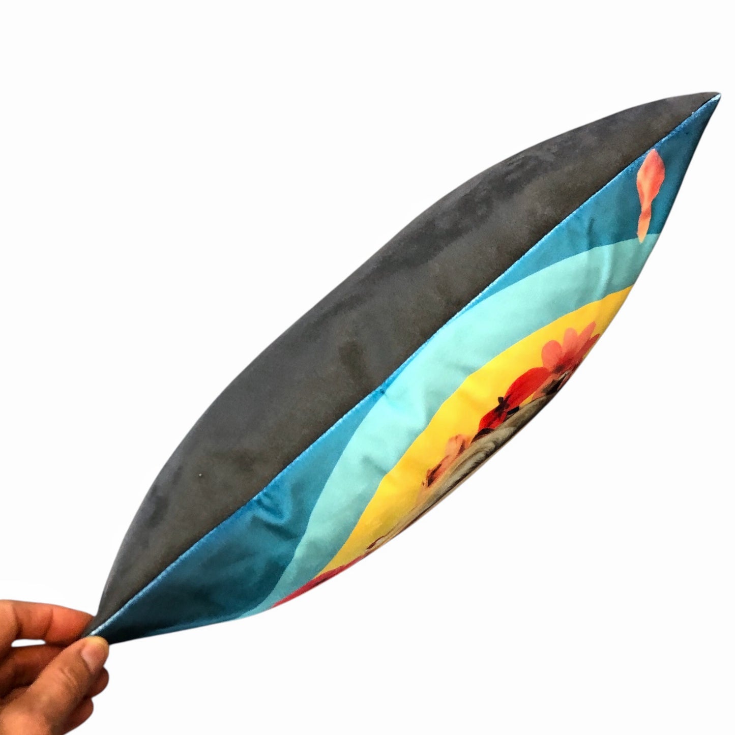 Cooles samtweiches Kissen im Retro Style