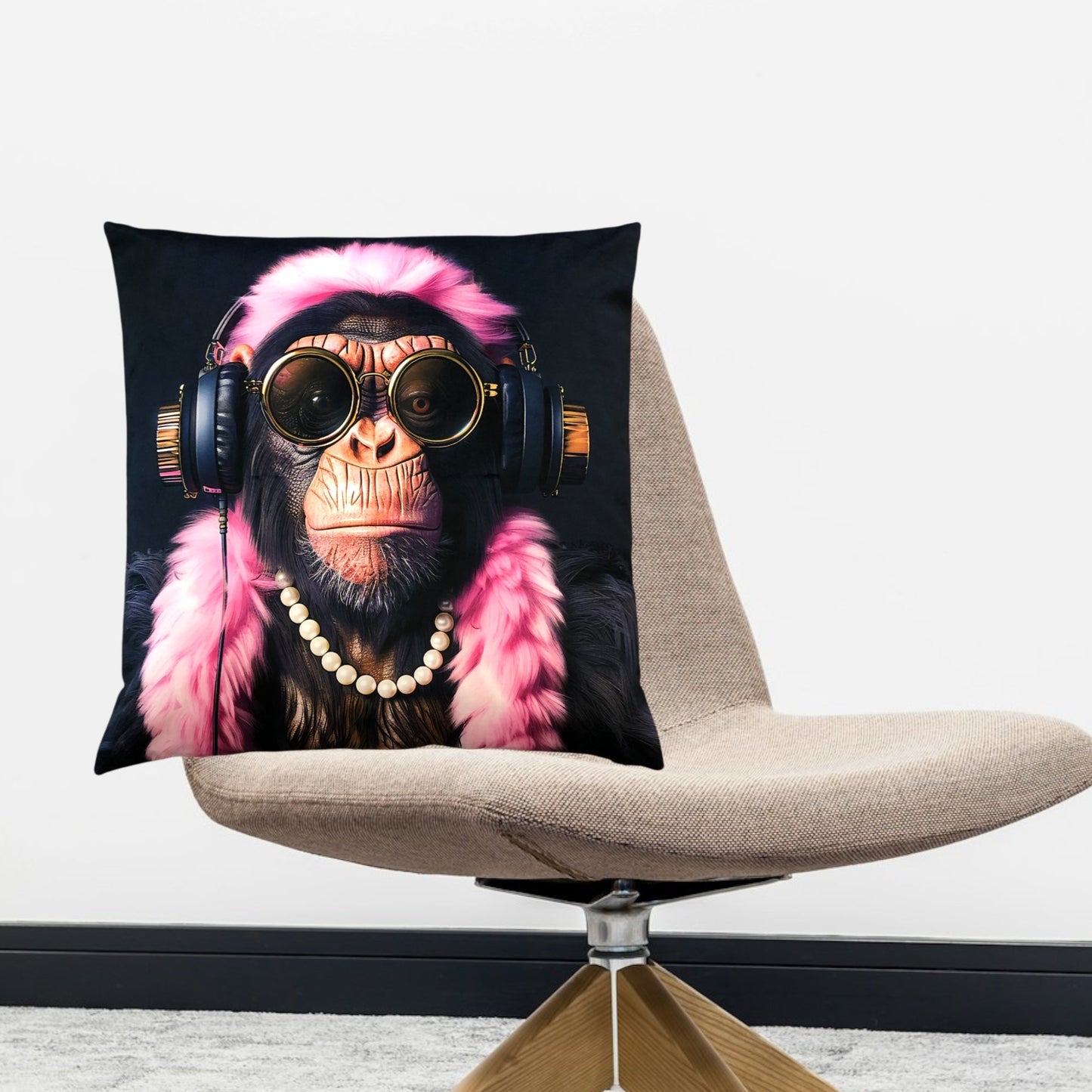 Cooles samtweiches Kissen Affe