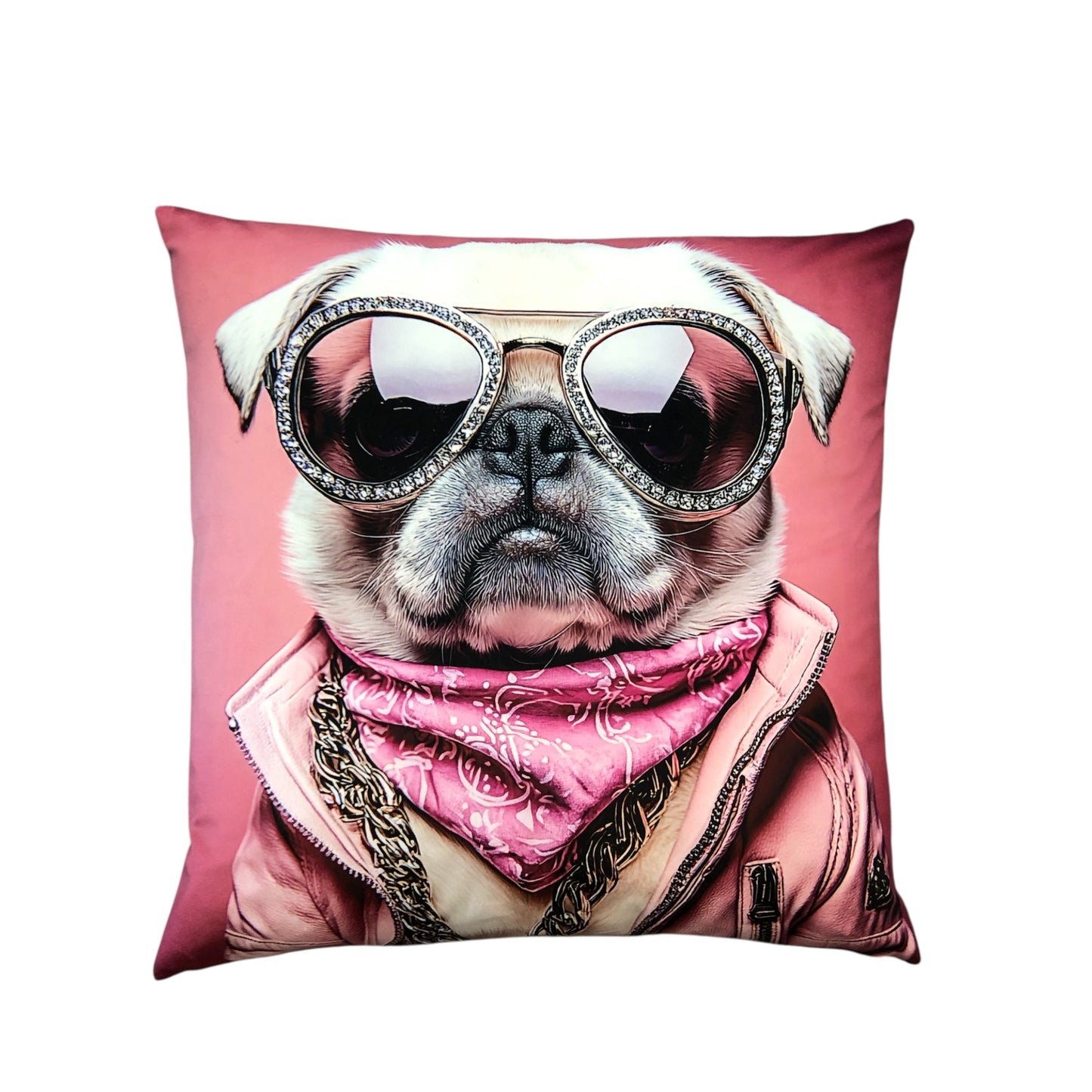 Cooles samtweiches Kissen Mops