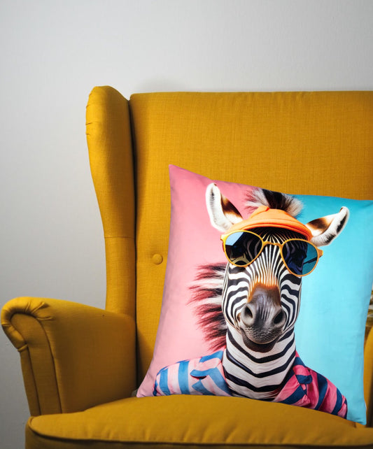 Cooles samtweiches Kissen Zebra