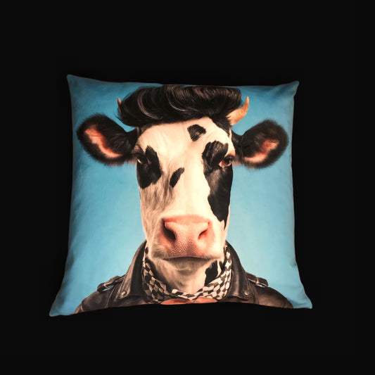 Cooles samtweiches Kissen coole Kuh