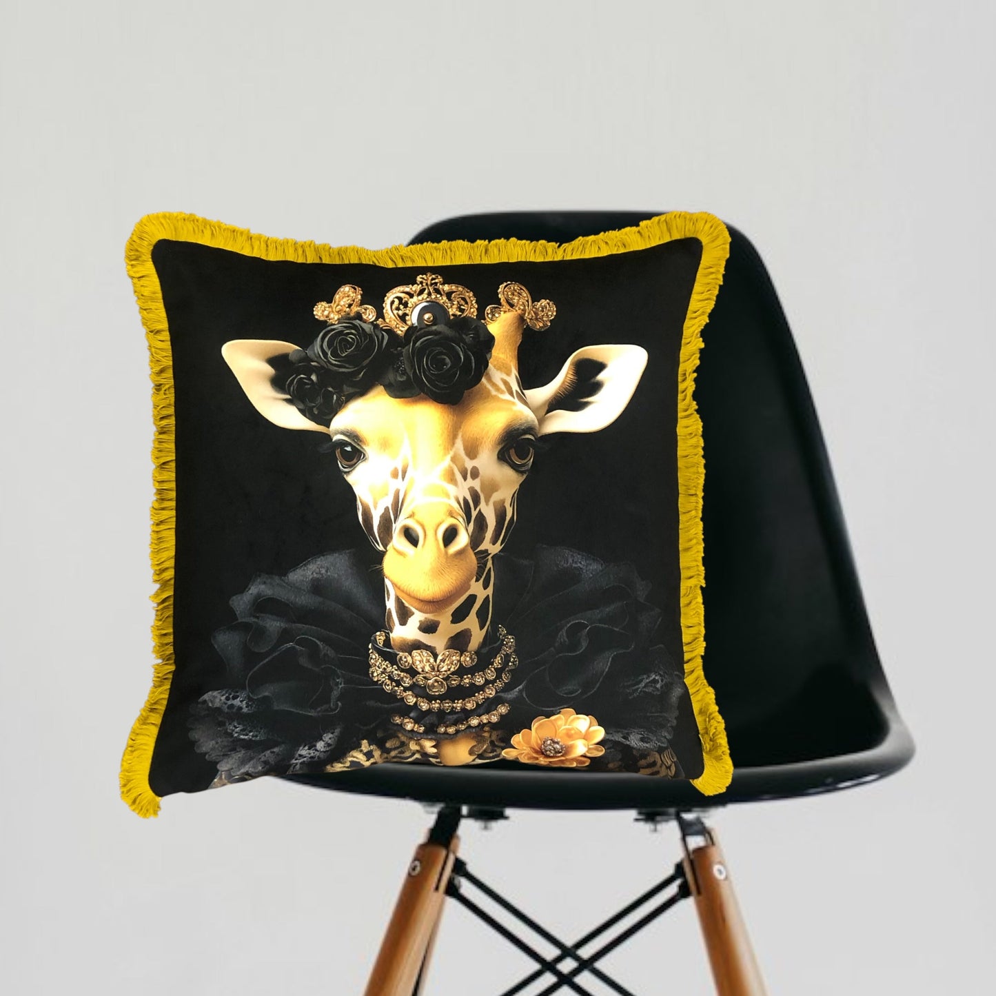 Cooles samtweiches Kissen Giraffe