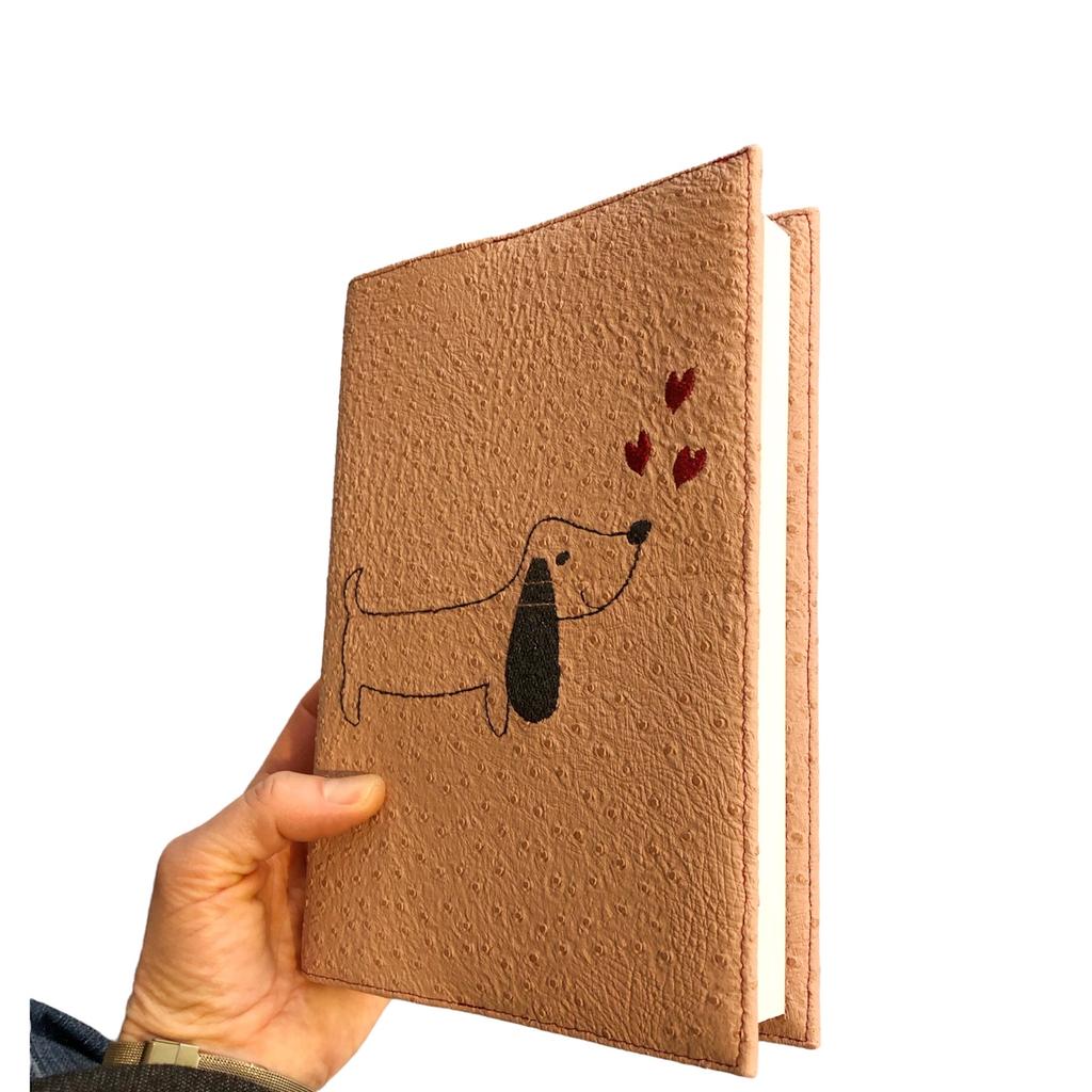 Notizbuch A5 mit Bestickung