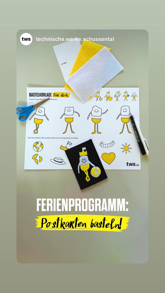 Kinder Ferienprogramm tws Willy Urlaubsgrüße