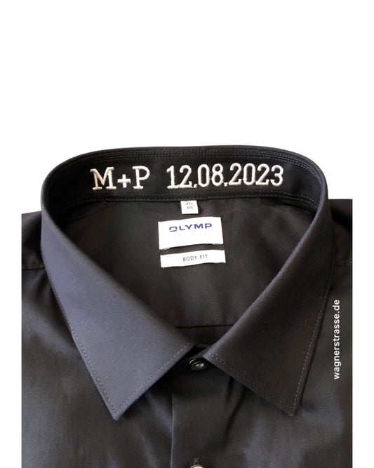Bestickter Kragen als Geschenk zum Hochzeitstag