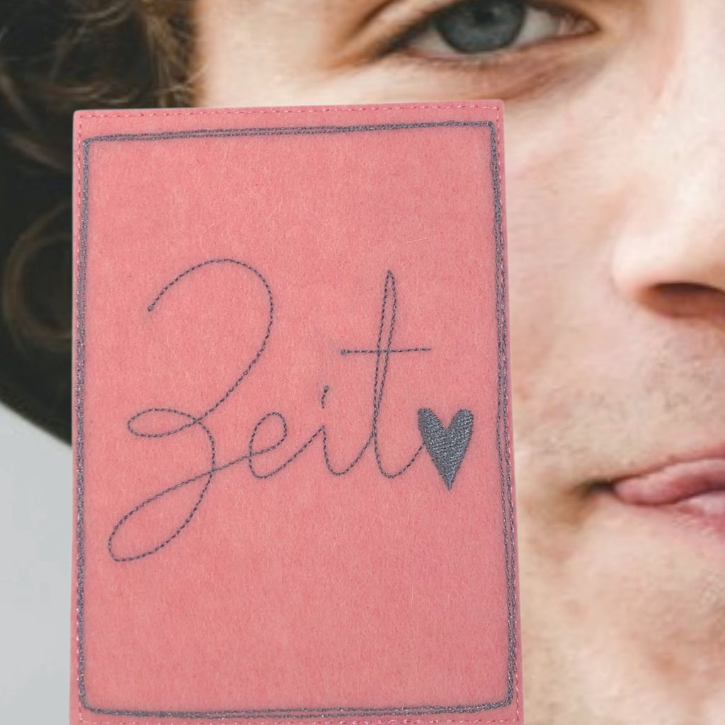 Postkarte gestickt