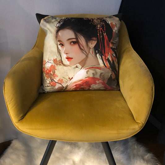 Samtweiches Kissen Geisha