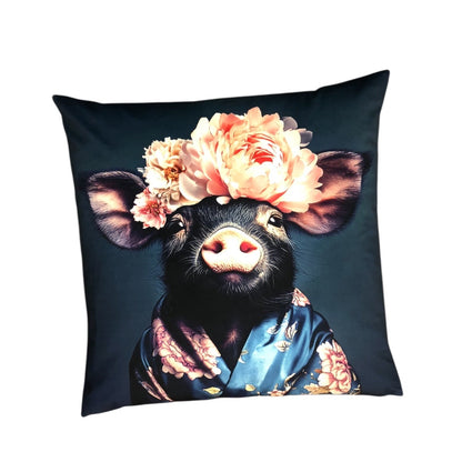 Cooles samtweiches Kissen Schwein