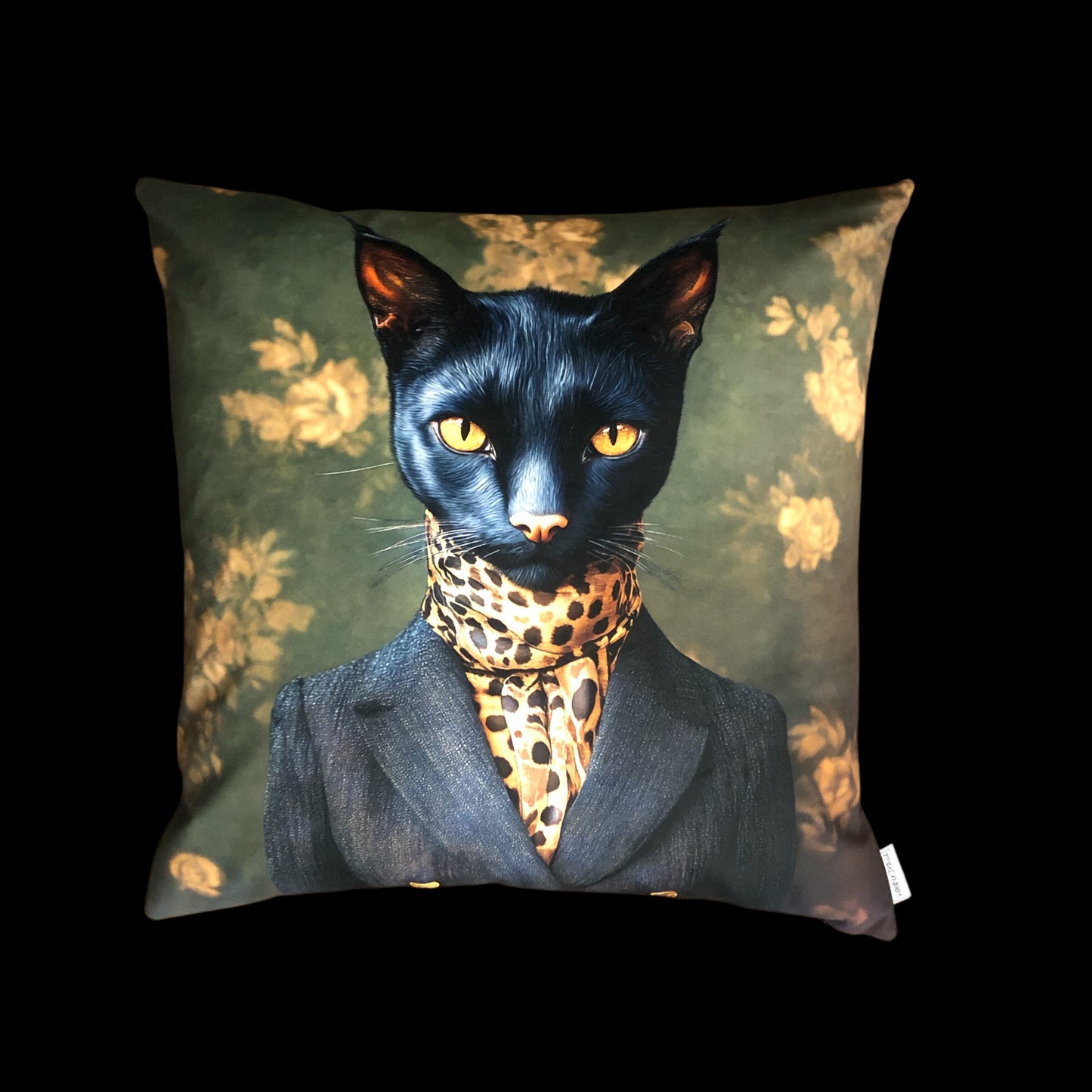 Cooles samtweiches Kissen Katze