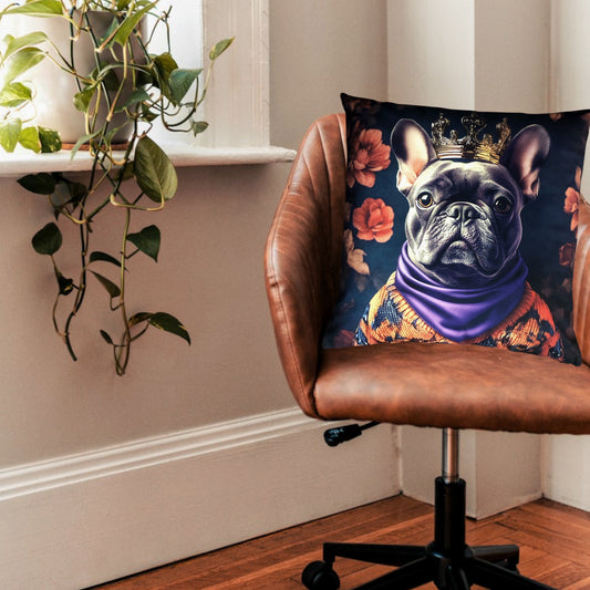 Cooles samtweiches Kissen Bulldogge französisch