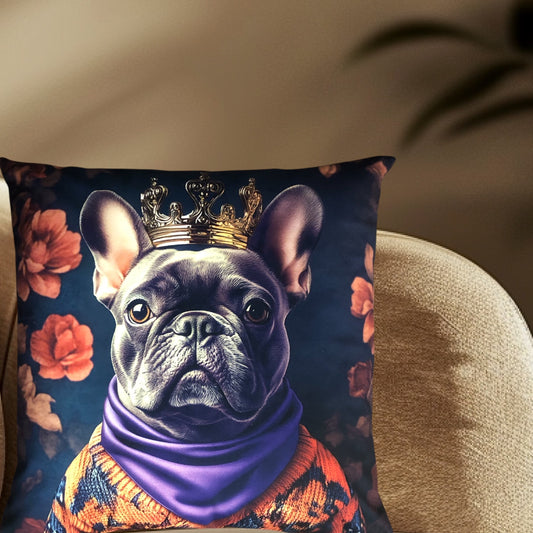 Cooles samtweiches Kissen Bulldogge französisch