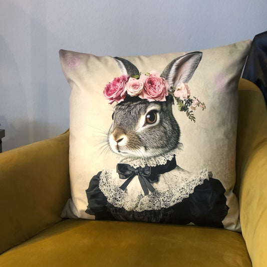 Cooles samtweiches Kissen süsser Hase