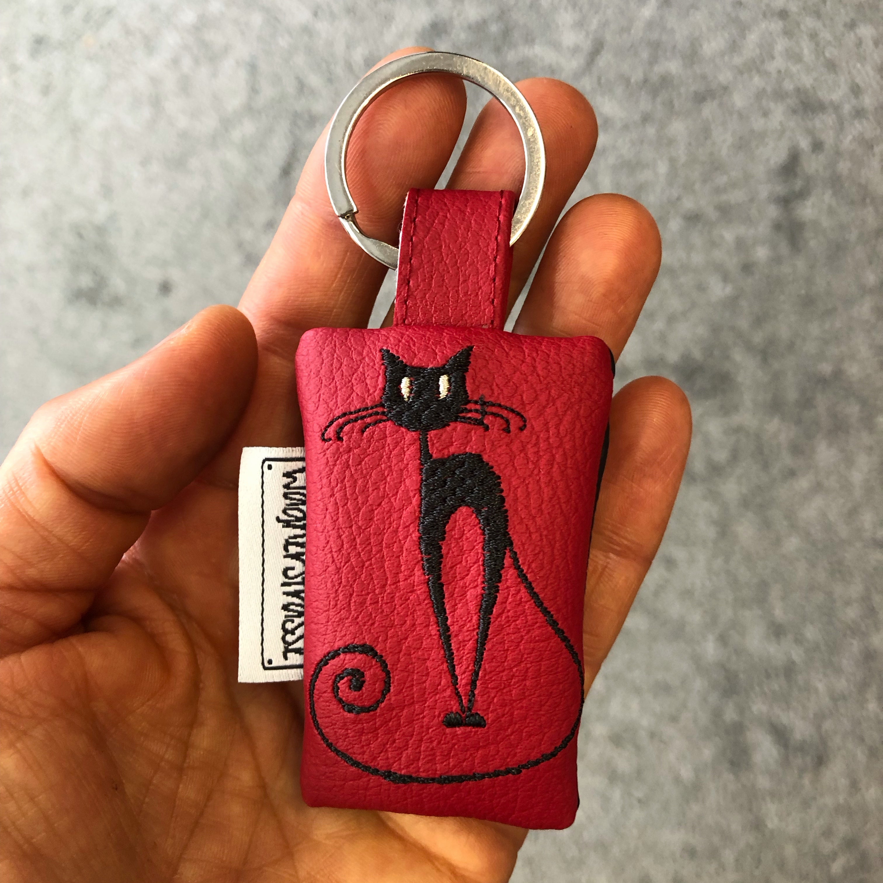Schlüssel Anhänger Täschchen mit  Stickerei