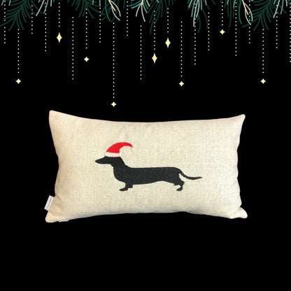 Weihnachtlich bestickte Kissen