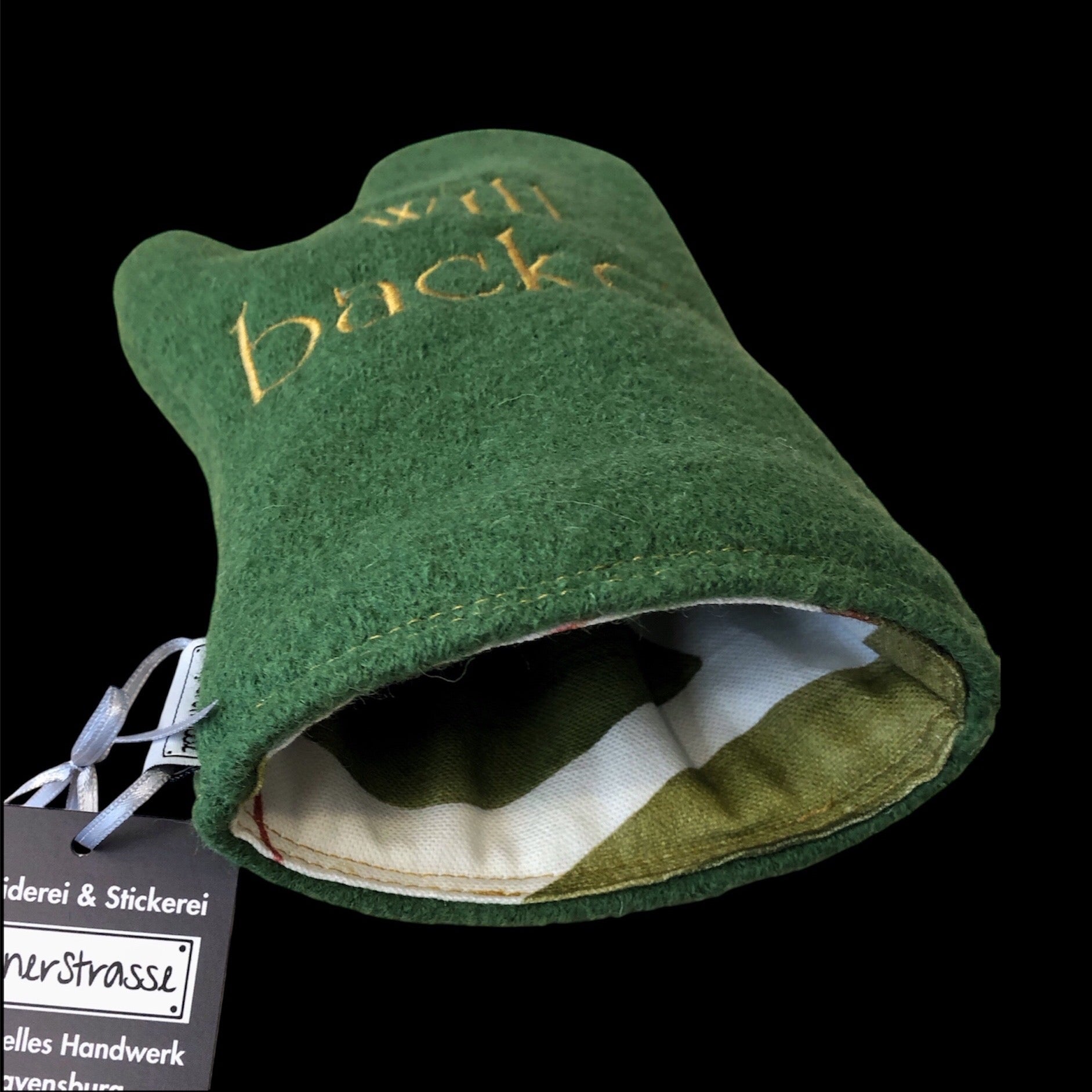 Ofenhandschuh mit  Stickerei