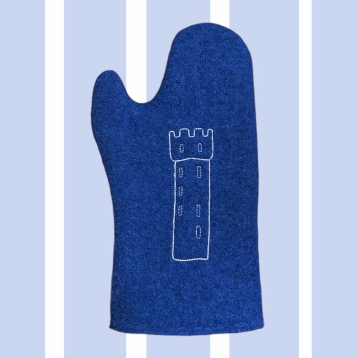 Ofenhandschuh mit  Stickerei