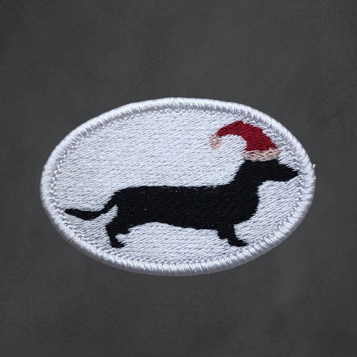 Dackel mit Zipfelmütze Patch