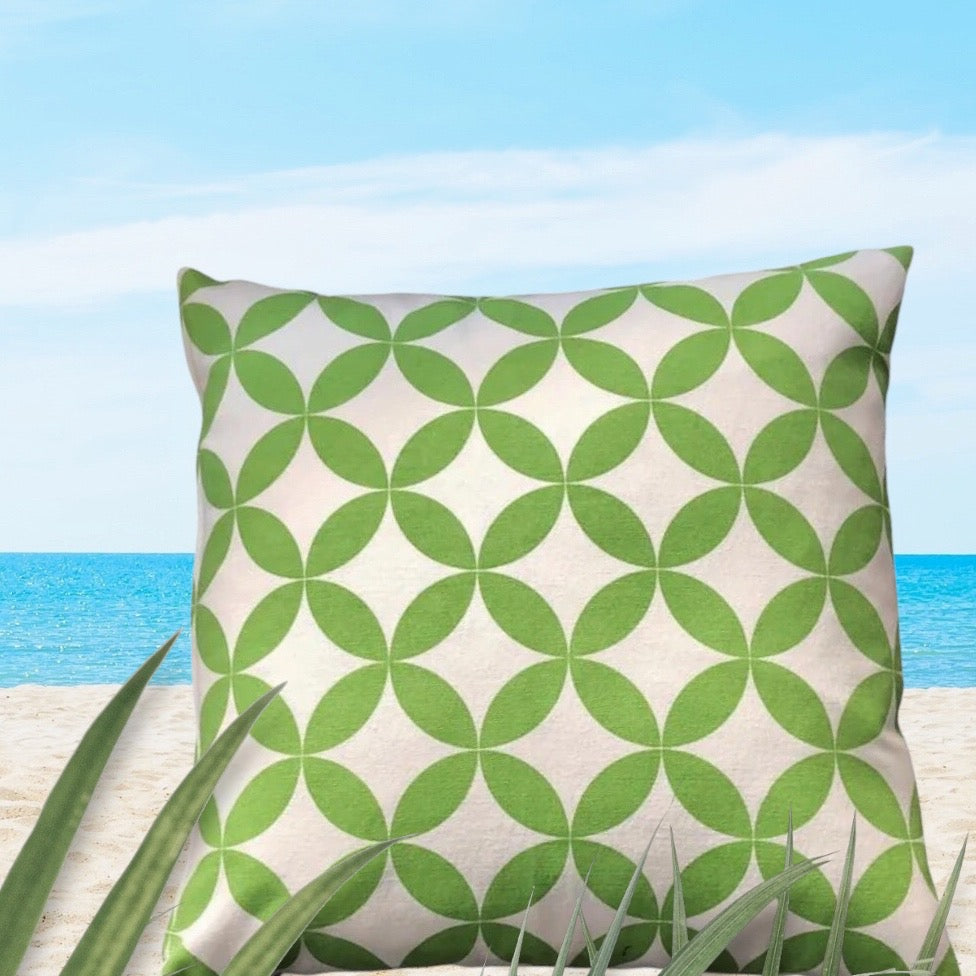 Outdoor Kissen Retro Kreise