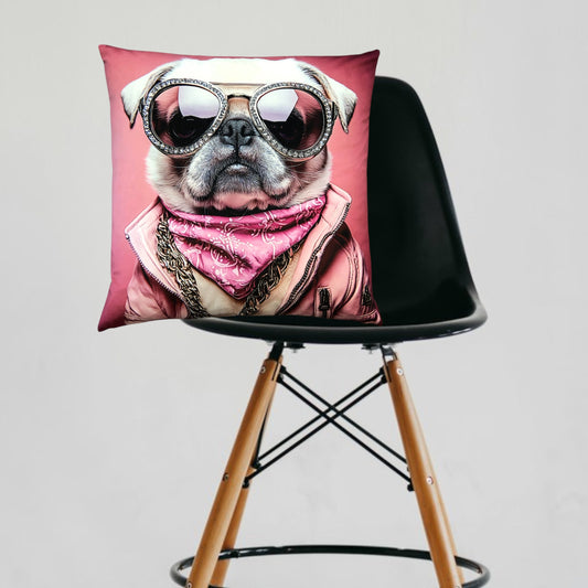 Cooles samtweiches Kissen Mops