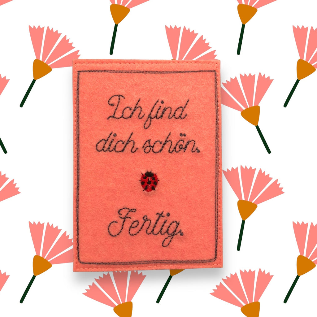 Postkarte gestickt