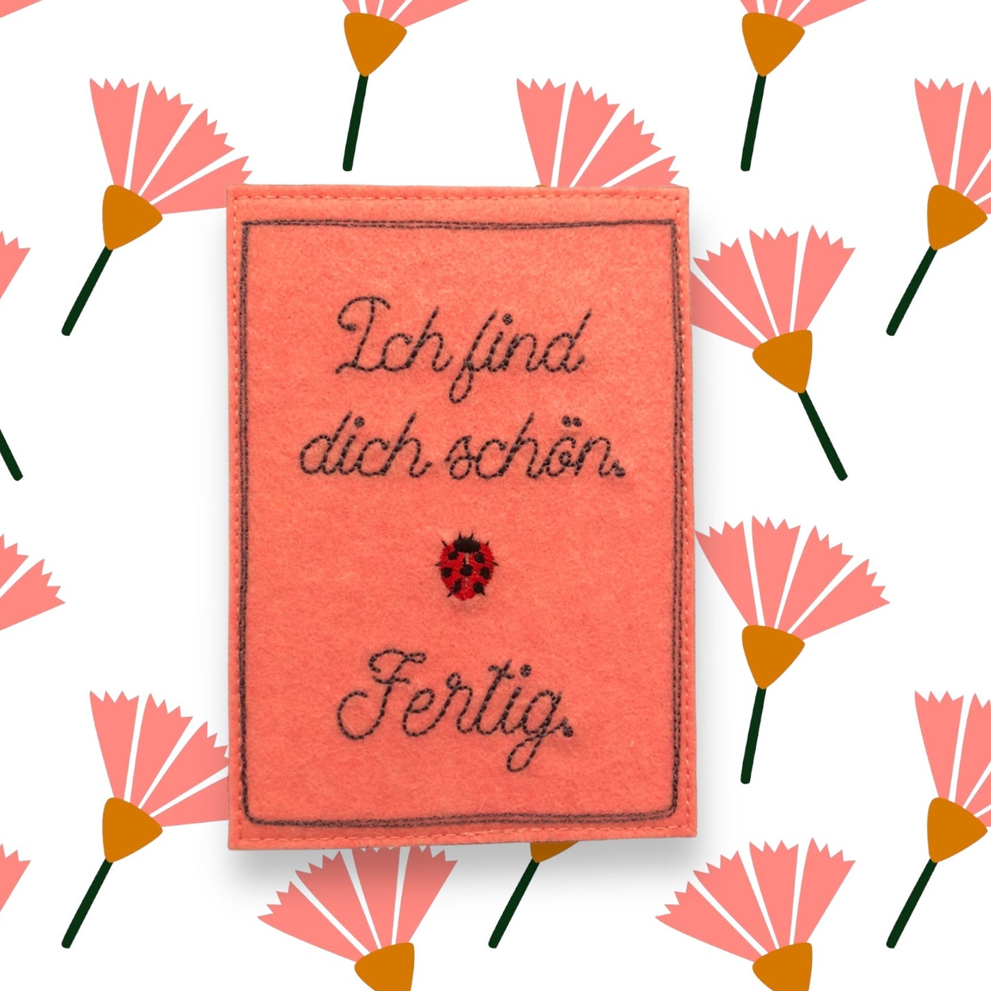 Postkarte gestickt