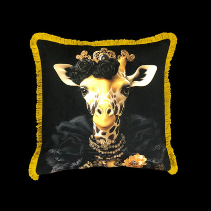 Cooles samtweiches Kissen Giraffe