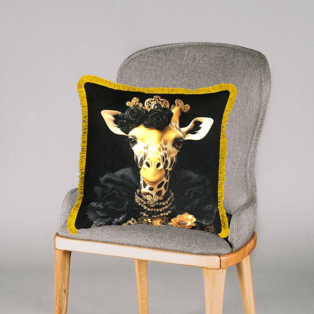Cooles samtweiches Kissen Giraffe