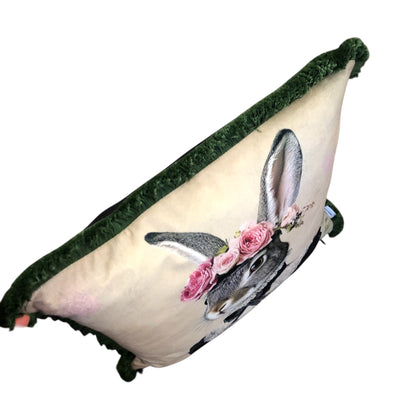 Cooles samtweiches Kissen süsser Hase