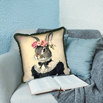 Cooles samtweiches Kissen süsser Hase