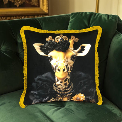 Cooles samtweiches Kissen Giraffe