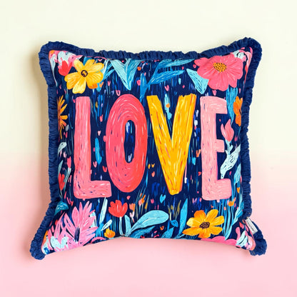 Cooles samtweiches Kissen LOVE