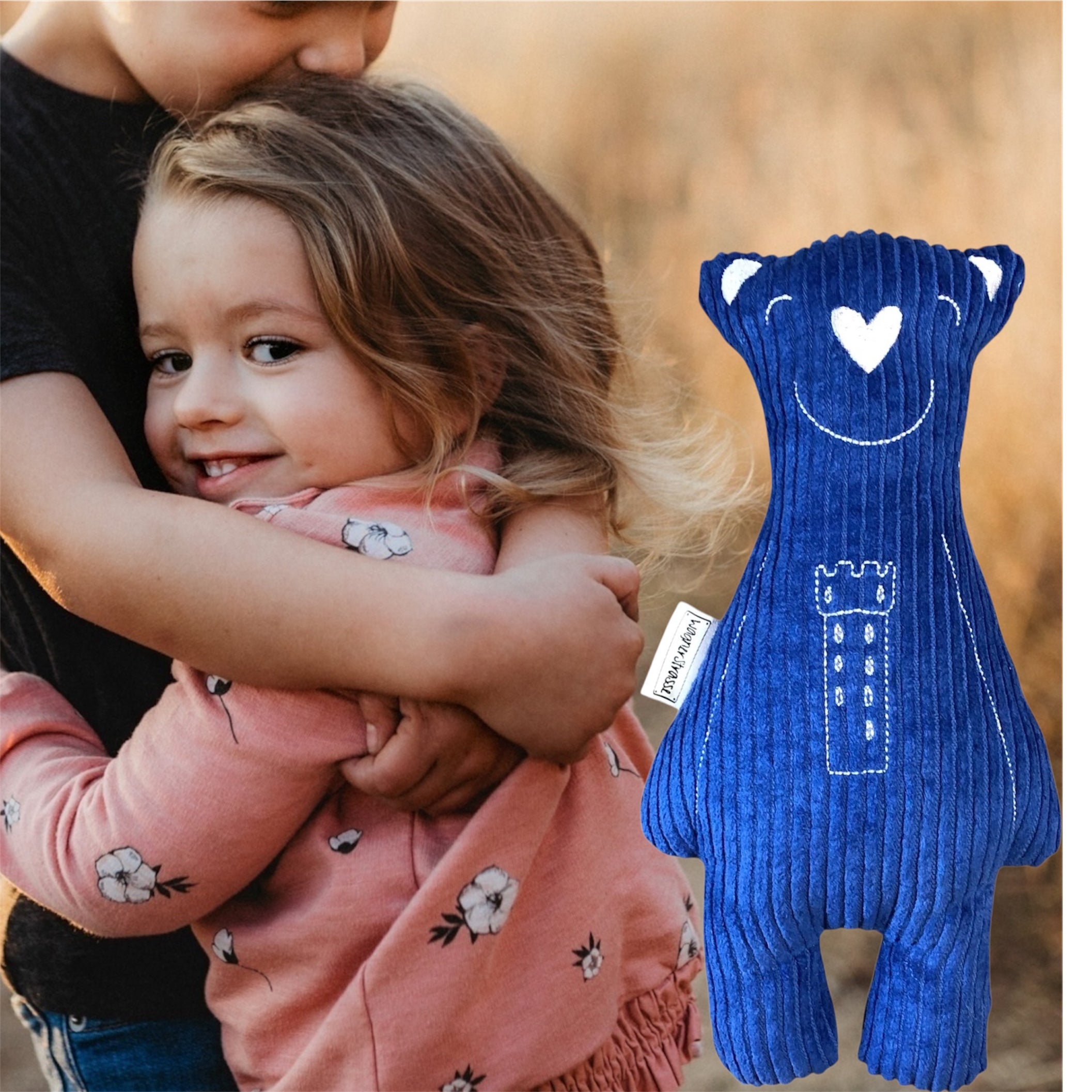 Liebhabär in blau weiß mit Mehlsack Stickerei