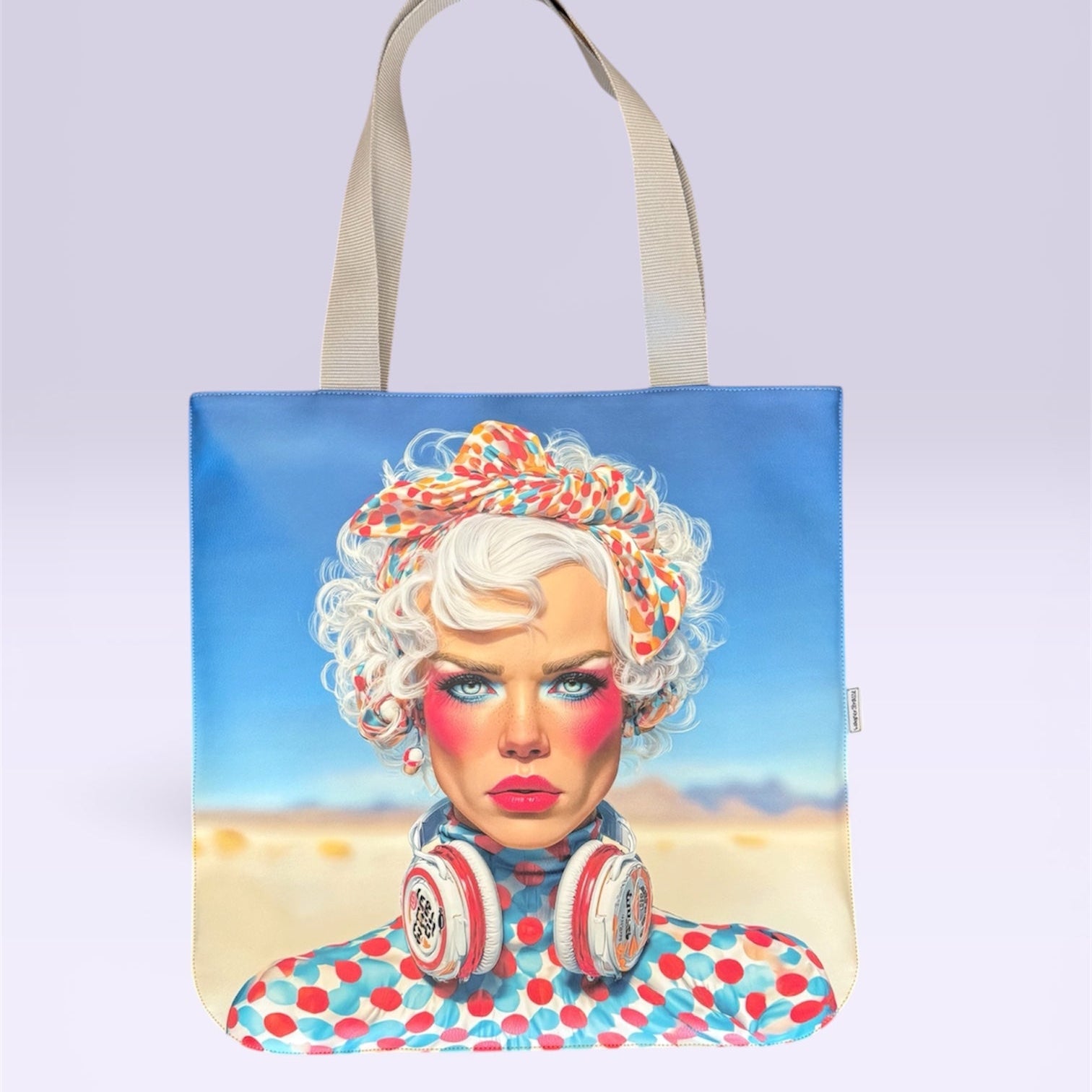 Shopper Tasche Digitalprint Space Woman