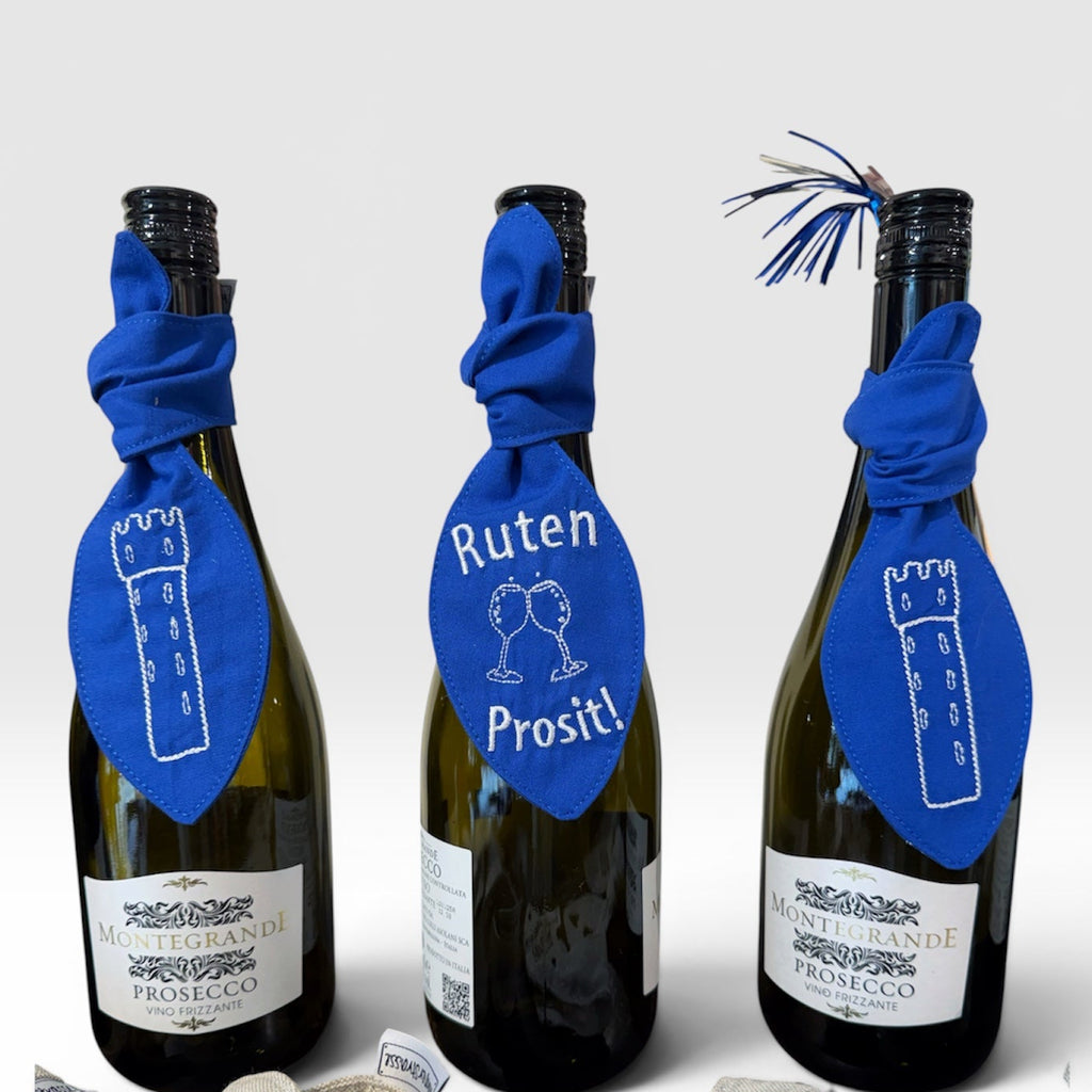 Schleife mit Ruten Prosit Stickerei