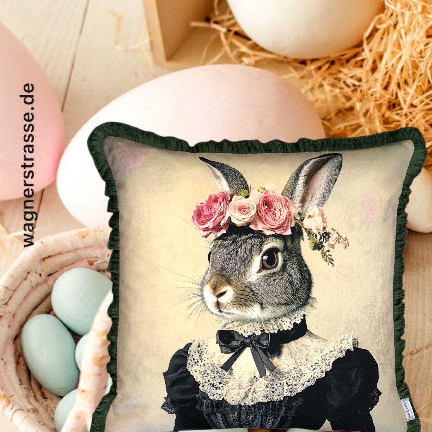 Cooles samtweiches Kissen süsser Hase