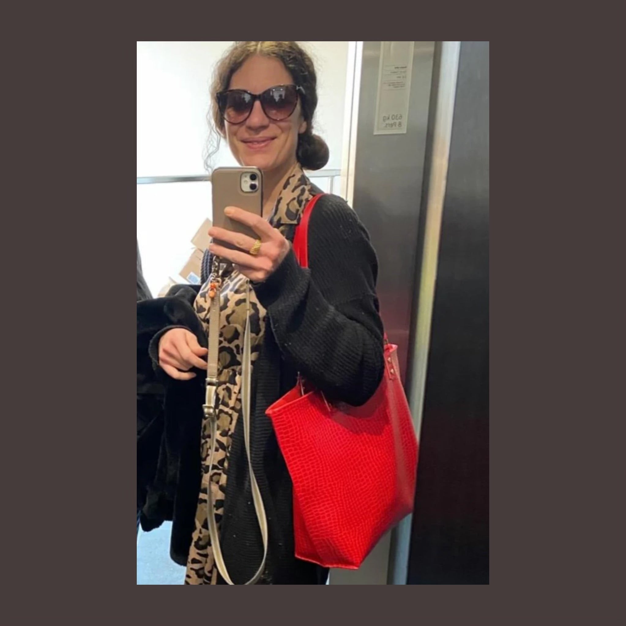 Shopper Tasche Skai Flame Rot