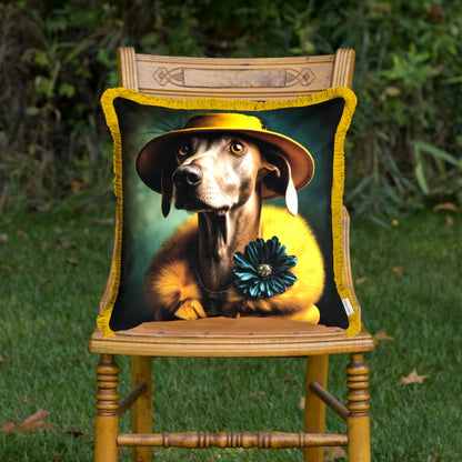 Cooles samtweiches Kissen Jagdhund